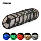 Водонепроницаемая светодиодная лента SMD 2835, 5 м, 12 В, RGB, 12 В постоянного тока