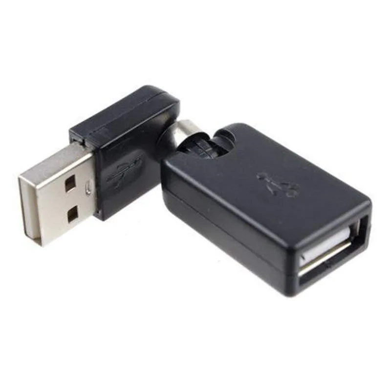 Вращающийся и Поворотный адаптер USB 2 0 типа A для Женский с углом поворота 360