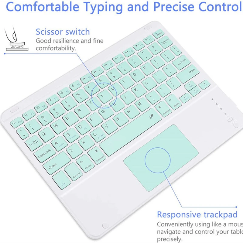 Клавиатура с тачпадом Bluetooth для iPad Mini Pro беспроводная клавиатура русской арабской