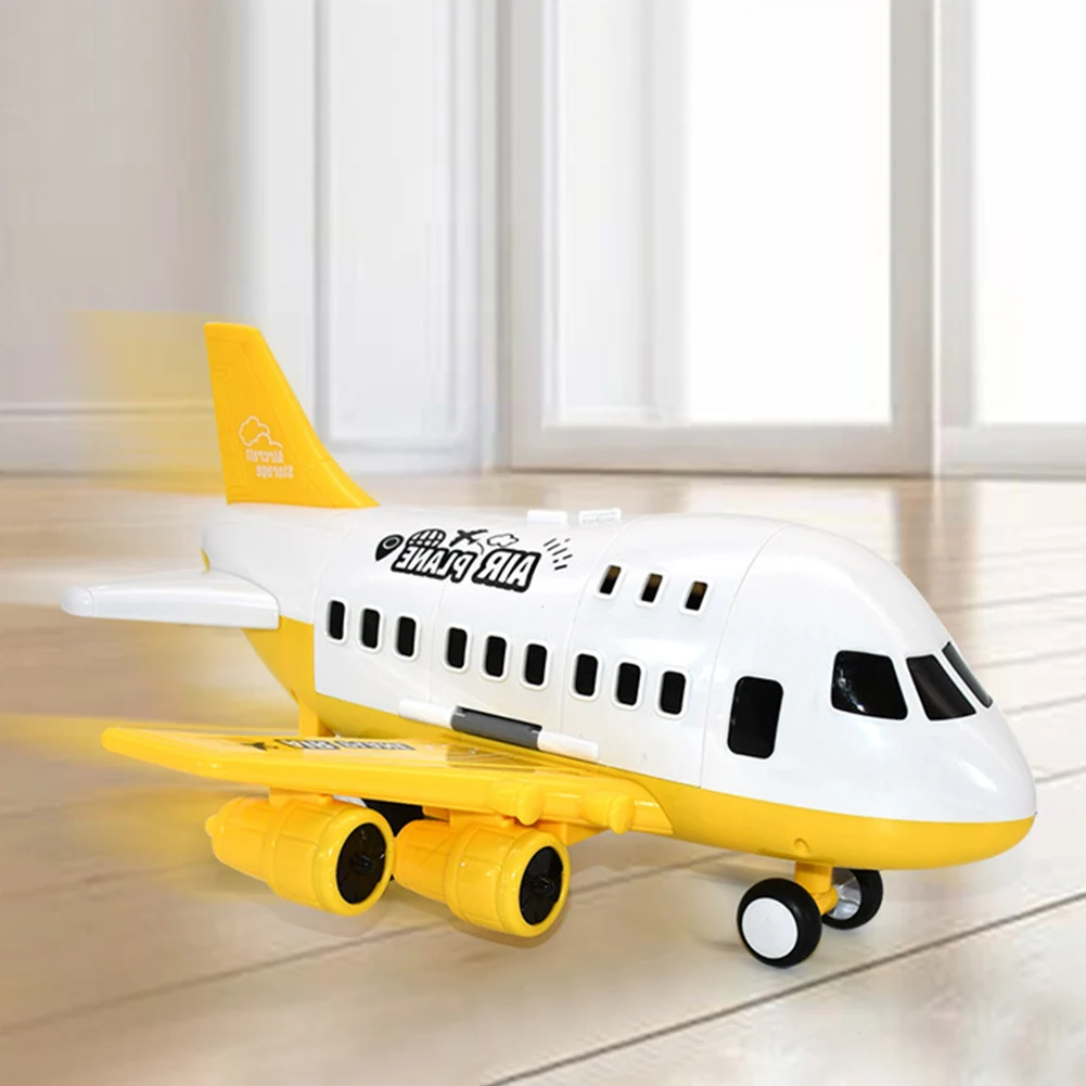 Simulation Track Inertia Children Aircraft Toy Set Large Passenger Plane Model Assembled Building Kits Tool | Игрушки и хобби