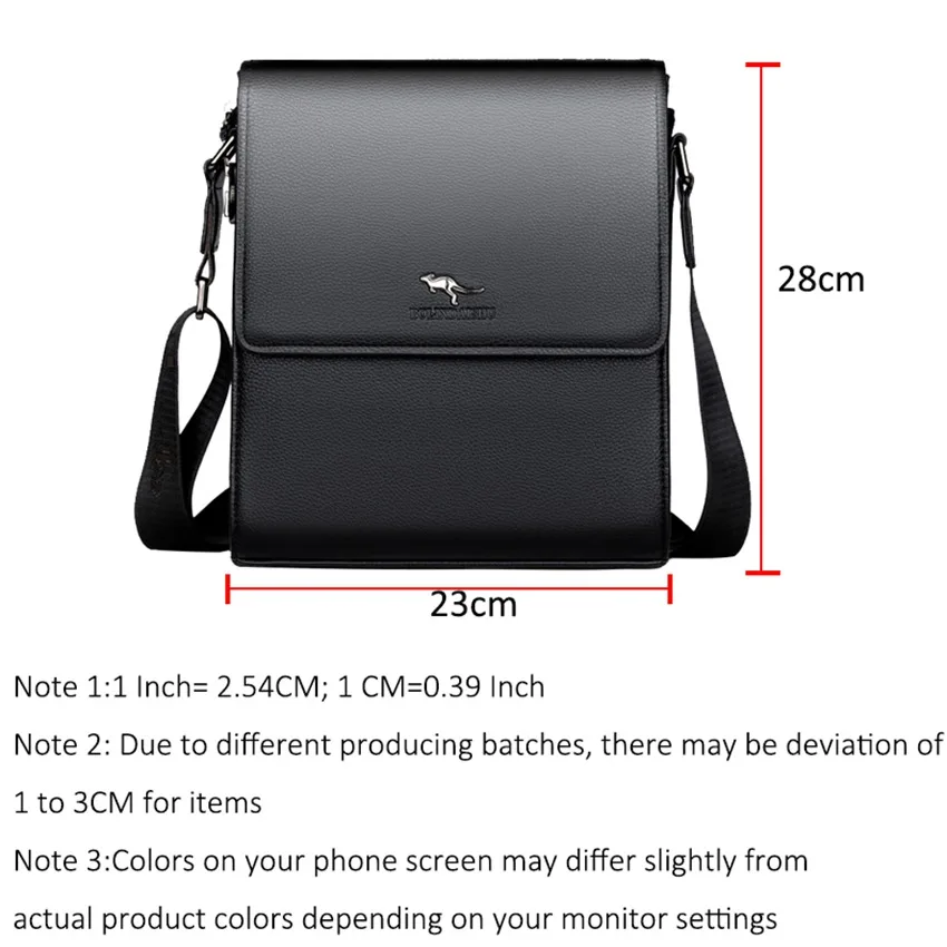 JNKET New Combination Lock Men's Shoulder Bag Fashion PU Leather Sling Bag Casual Crossbody Bags Large Capacity Messenger Bag