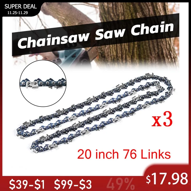 

Цепь цепная с 76 звеньями, 20 дюймов, 3 шт., 62 куб. См, 0,325