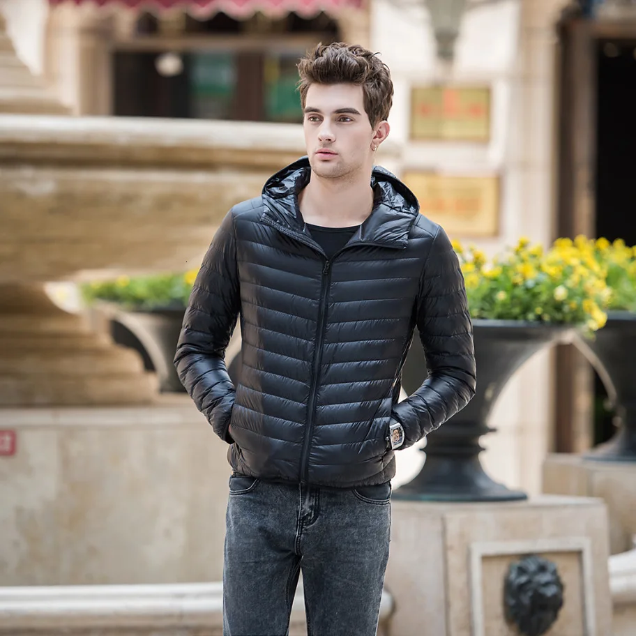 Men's Winter Paka Jacket Ultra-light Clothing Pascal Light Windbreak in | Мужская одежда