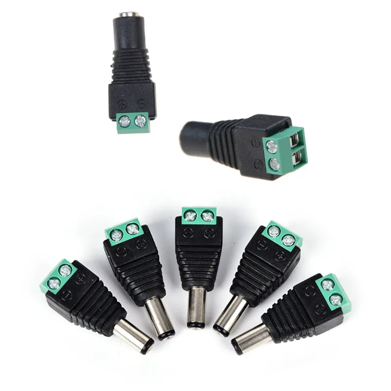 Штекер питания постоянного тока для камеры видеонаблюдения 5 5*2 1 мм кабель с