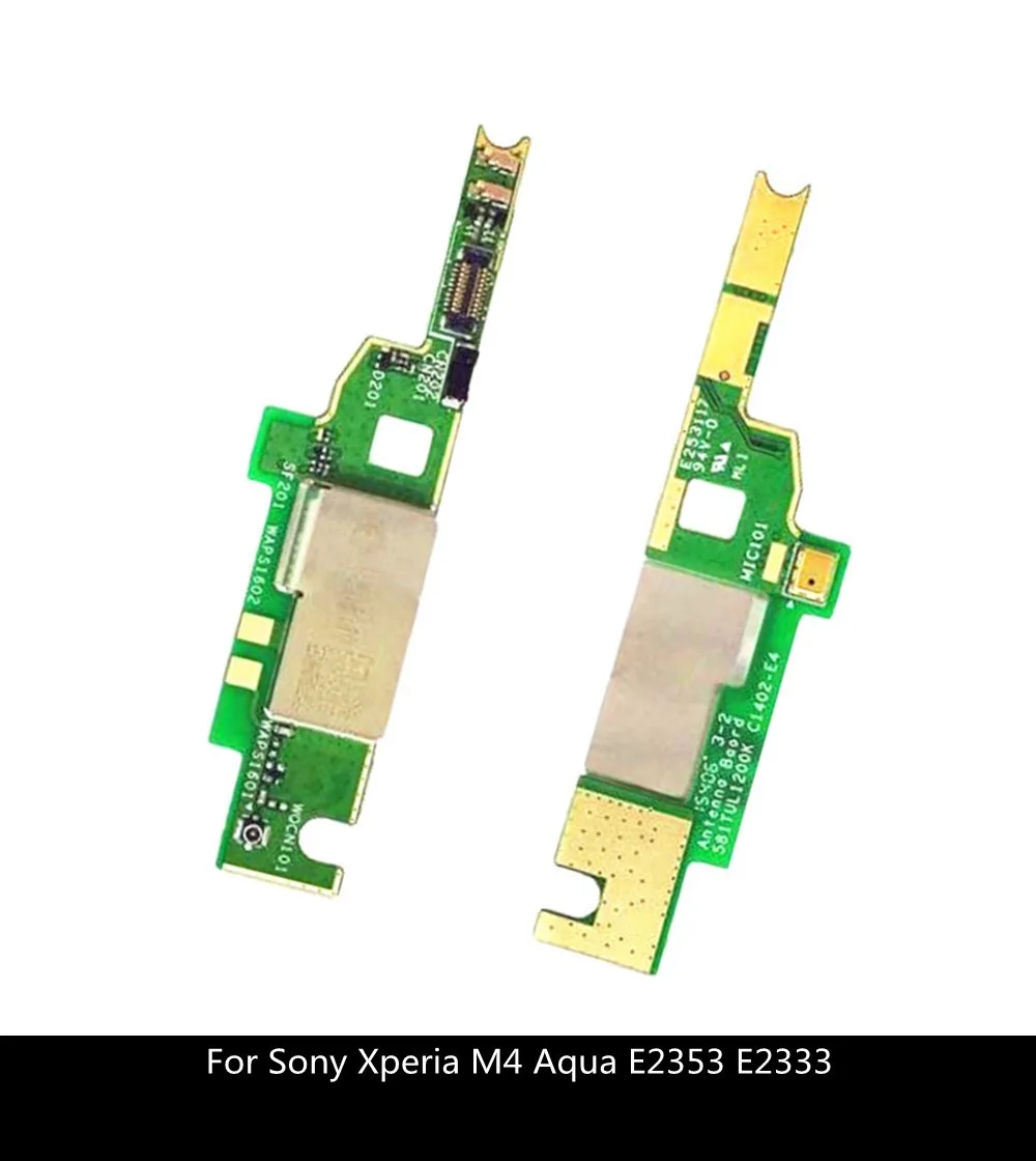 Для Sony Xperia M4 Aqua E2353 E2333 Оригинальная антенна микрофон плата Mic PCB гибкий кабель