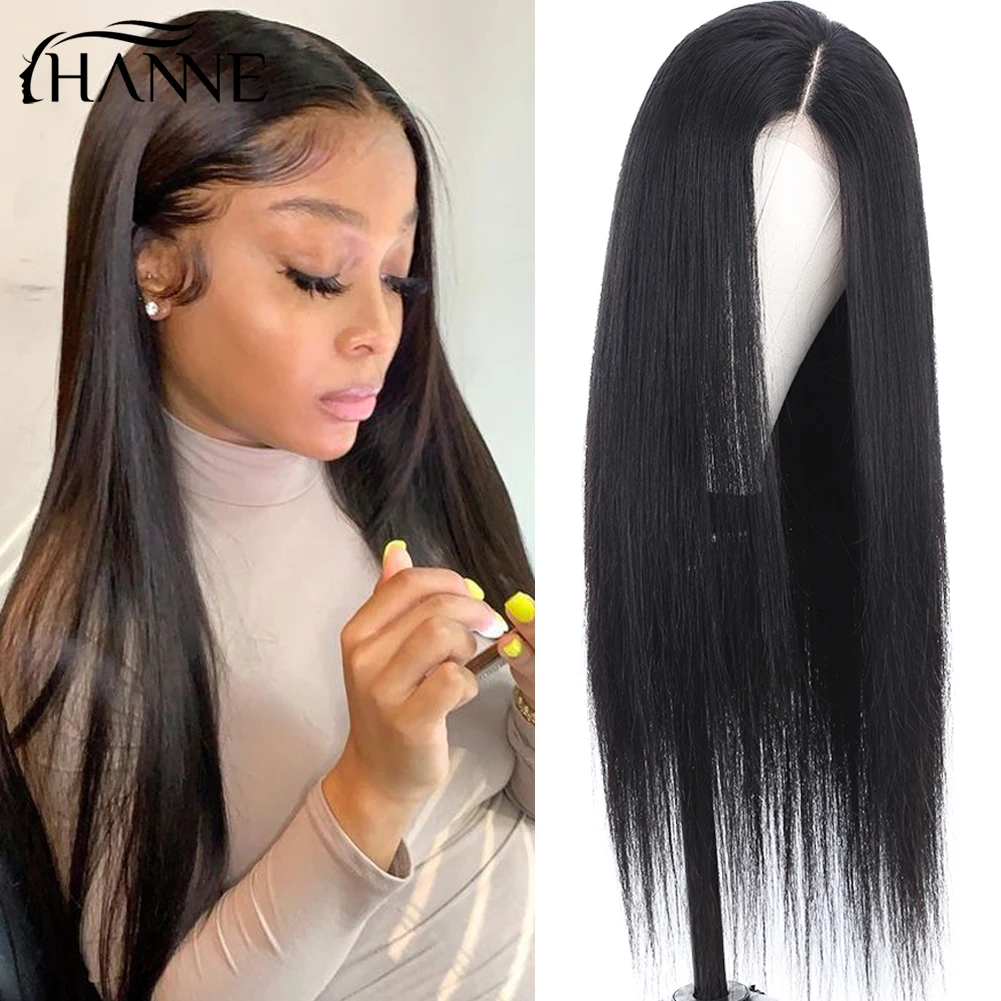 Transparent 4x4 Lace Front Human Hair Wigs forBlack Women Human Hair Brazilian Straight Lace Frontal PrePlucked Lace Closure Wig