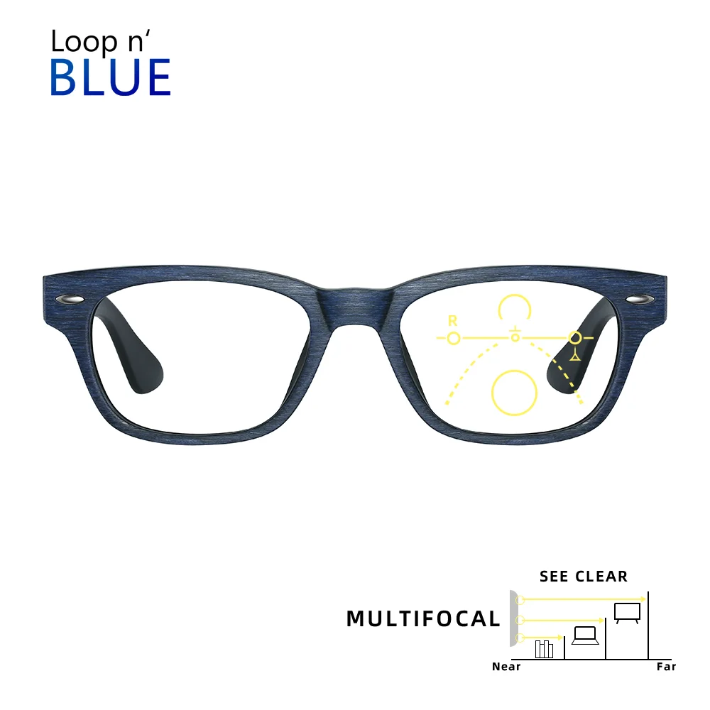 Мужские Мультифокальные очки для чтения Meeshow в европейском и французском стиле