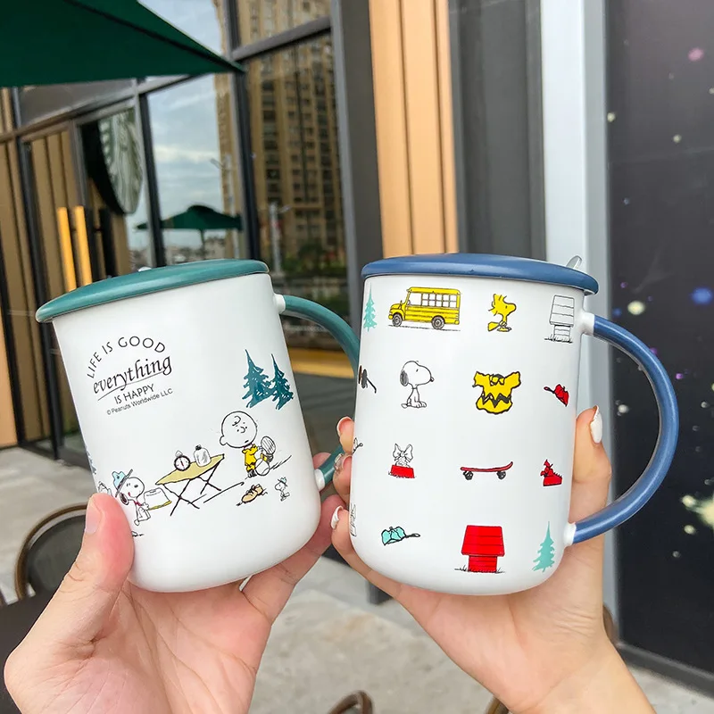 

Cute Cartoon Dinosaur Ceramic Cup Men and Women Creativity Mug Coffee Cup Cute Coffee Mugs and Cups Coffee Mug with Lid Kawaii