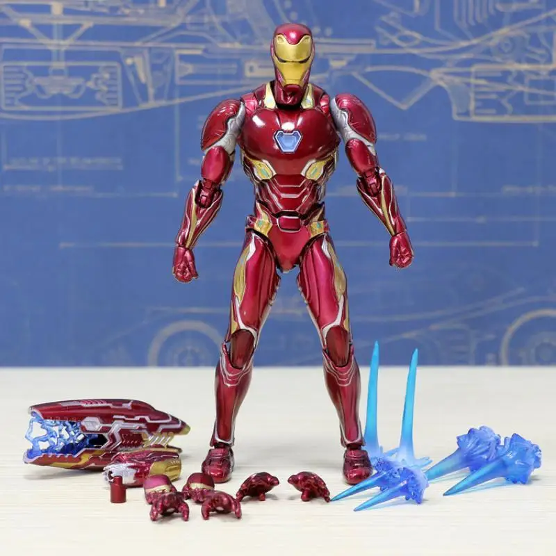 

Children's Marvel Hand-Made Treasure Domestically Made Shf Avengers 3 Infinity War Iron Man Mk50 Captain America Hand-Made Model
