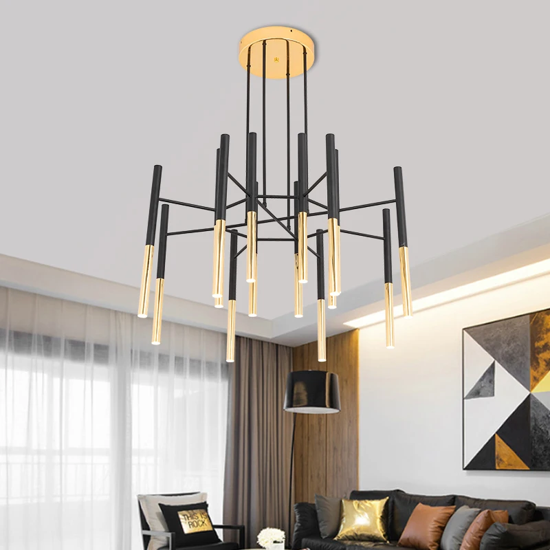 Wooights Chandelier Lighting for Bedroom Foyer Living room Lustre Modern Ceiling Chandeiers hotel resturant | Лампы и освещение