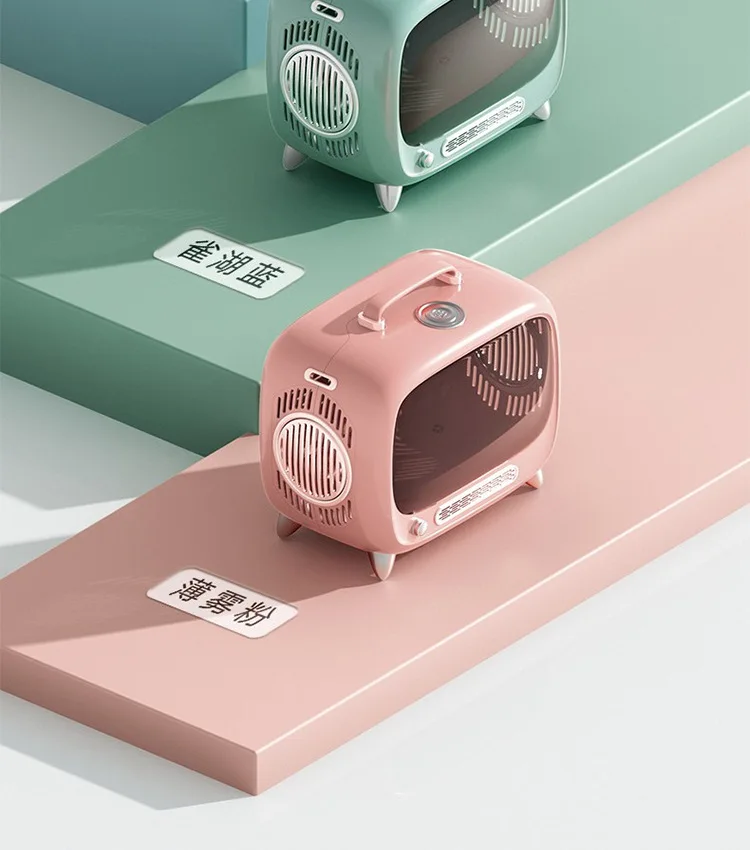 

Retro TV Three Openings Pet Cat Carrying Bag For Going Out Space Bag Large Cat Pet Supplies Pet Cage Out Cat Hand Bag