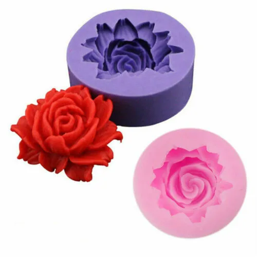 Роза силиконовая форма для выпечки в форме цветка 3D цветок Fondant (сахарная) Пресс