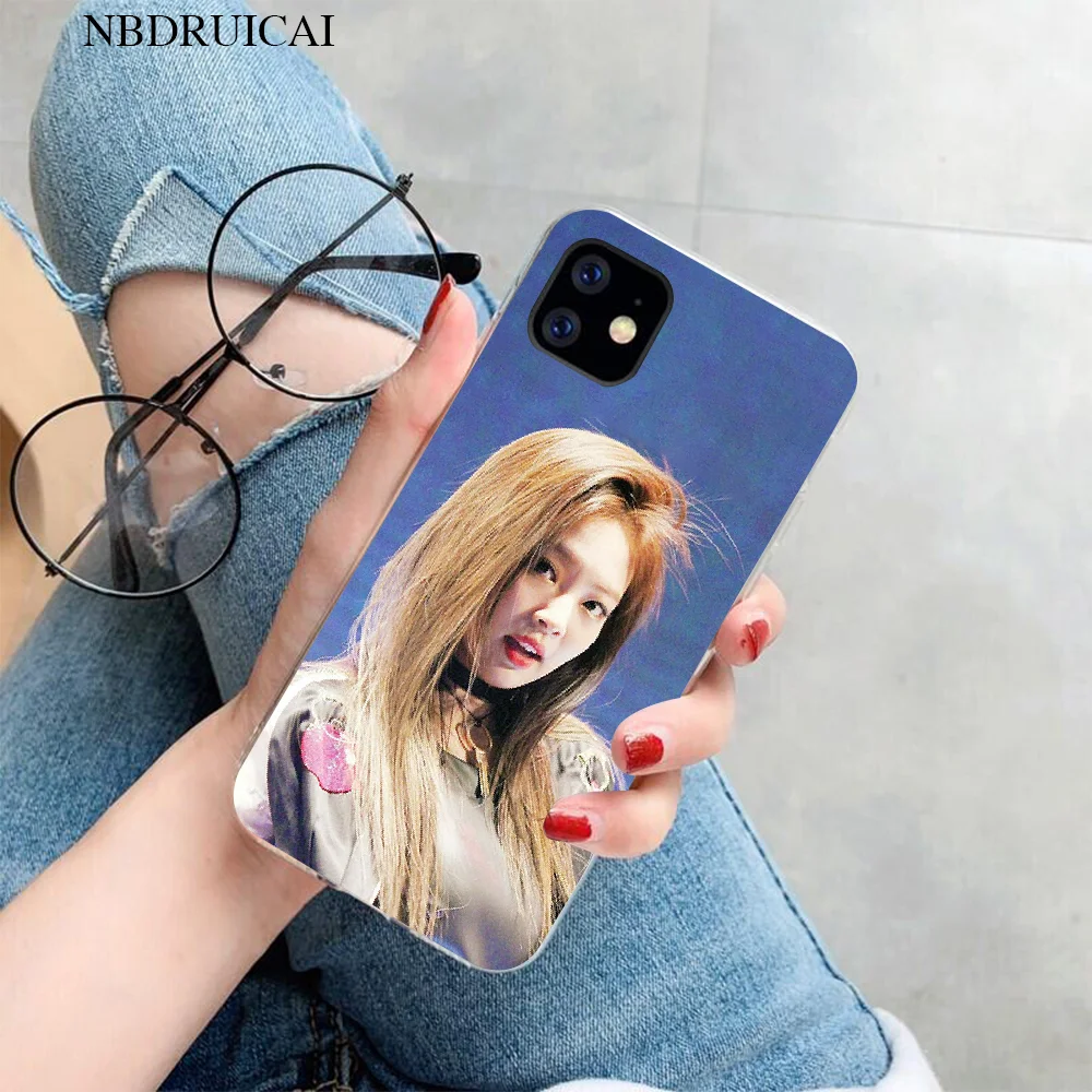 PENGHUWAN Jennie Kim красивый черный мягкий чехол для телефона iPhone 11 pro XS MAX 8 7 6 6S Plus X 5S SE XR |
