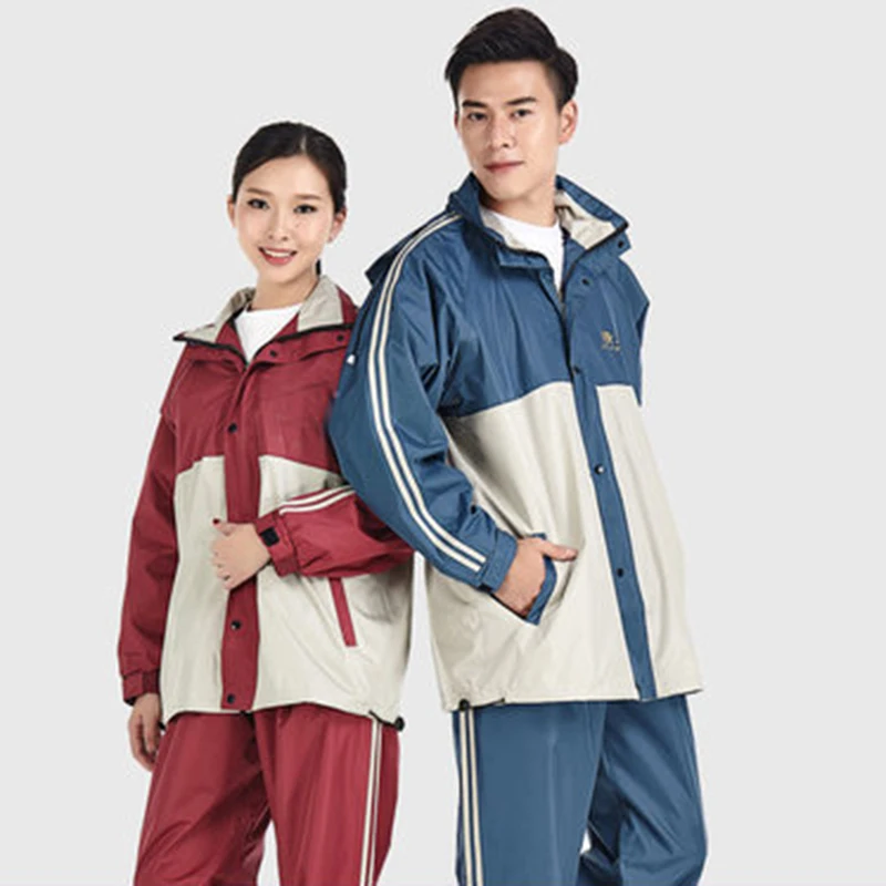 Креативный комплект из пальто и брюк для взрослых дождевик пончо Женское мужское