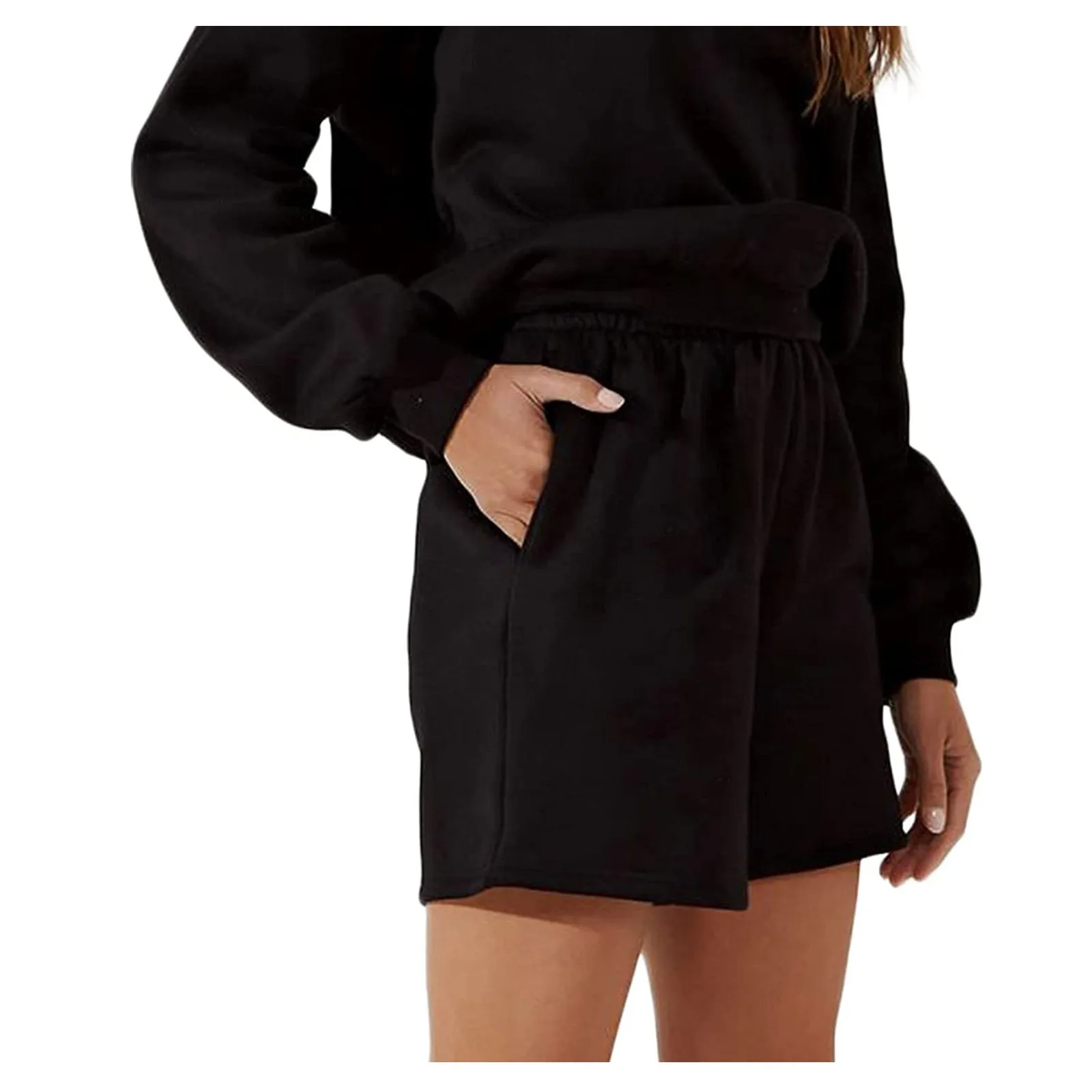 

Women Short Pants Casual Lady's Loose Solid Soft Cotton Leisure Female Workout Waistband Skinny Stretch Yoga Shorts New 2021