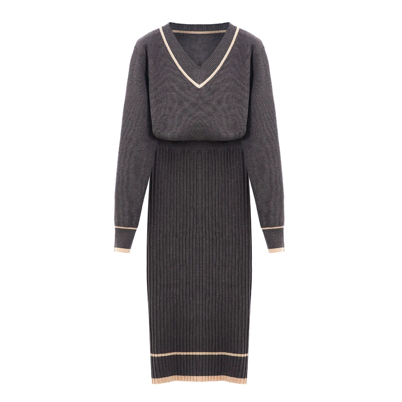 Новинка женская одежда больших размеров костюм из двух частей тонкое