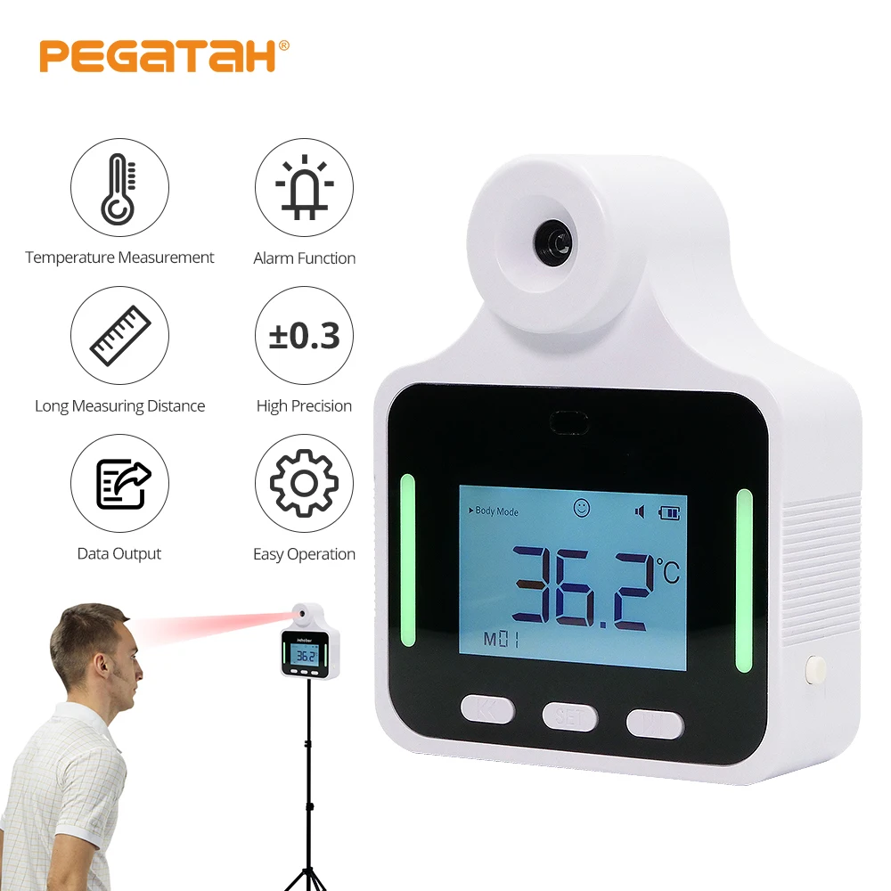 

1.5m Long Distance Non-contact Auto temperature sensor Voice alarm Measuring Instrument with High Accuracy Temperature sensor