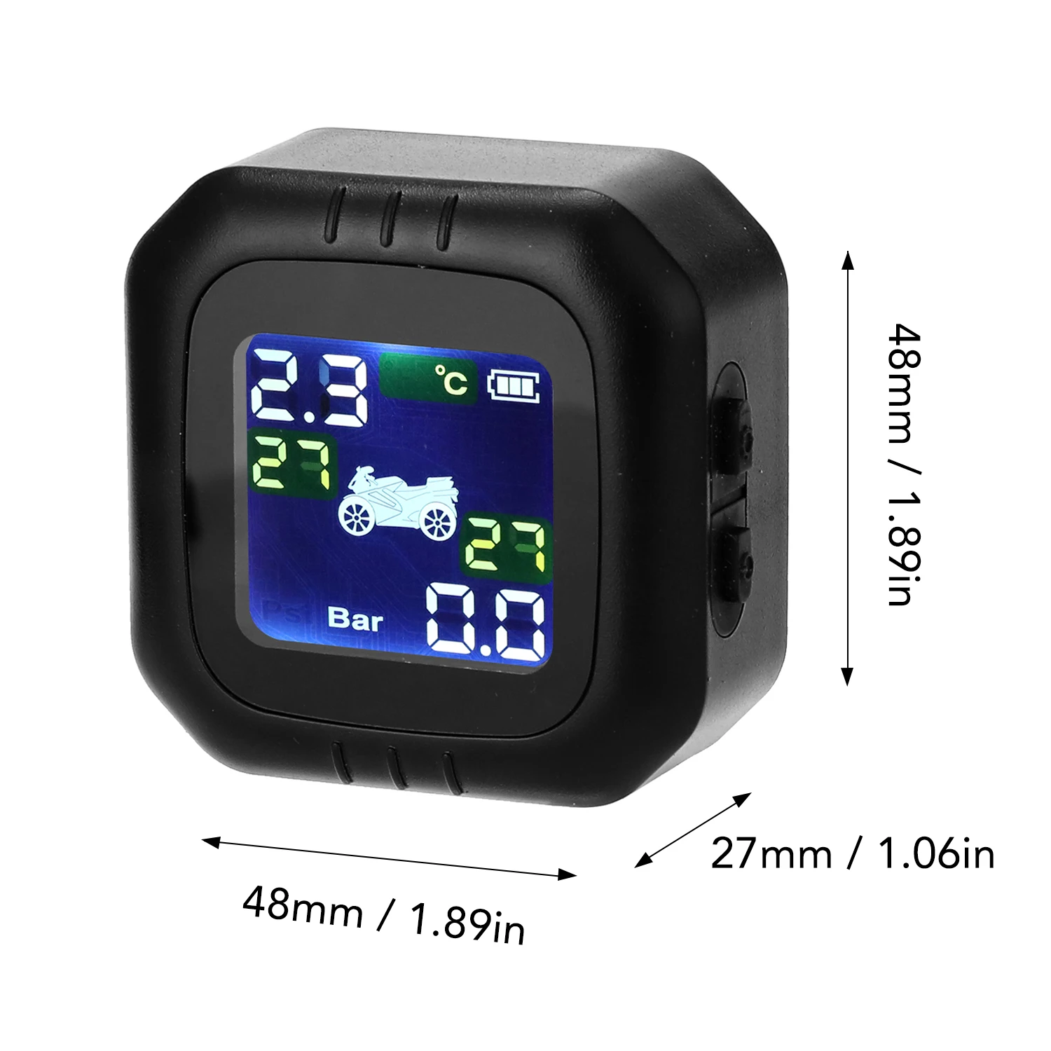 

Wireless TPMS Car Tire Pressure Monitoring System Internal External Sensor Solar TMPS Wheels Wireless Tyre Pressure Alarm