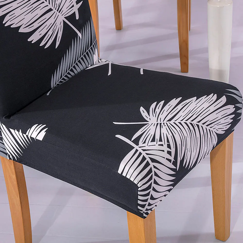 Printing Removable Chair Cover Big Elastic Slipcover Modern Kitchen Seat Case Stretch For Banquet | Дом и сад