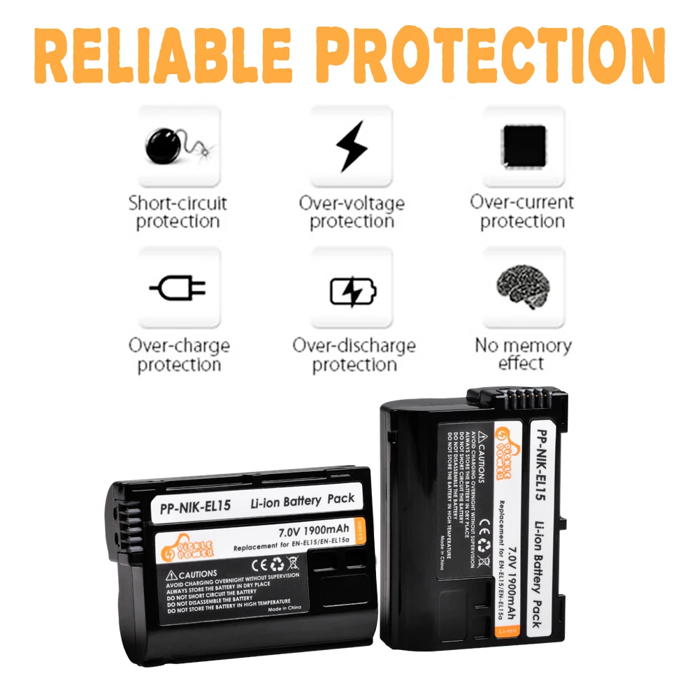 Аккумулятор для фотоаппарата и зарядное устройство USB со светодиодной