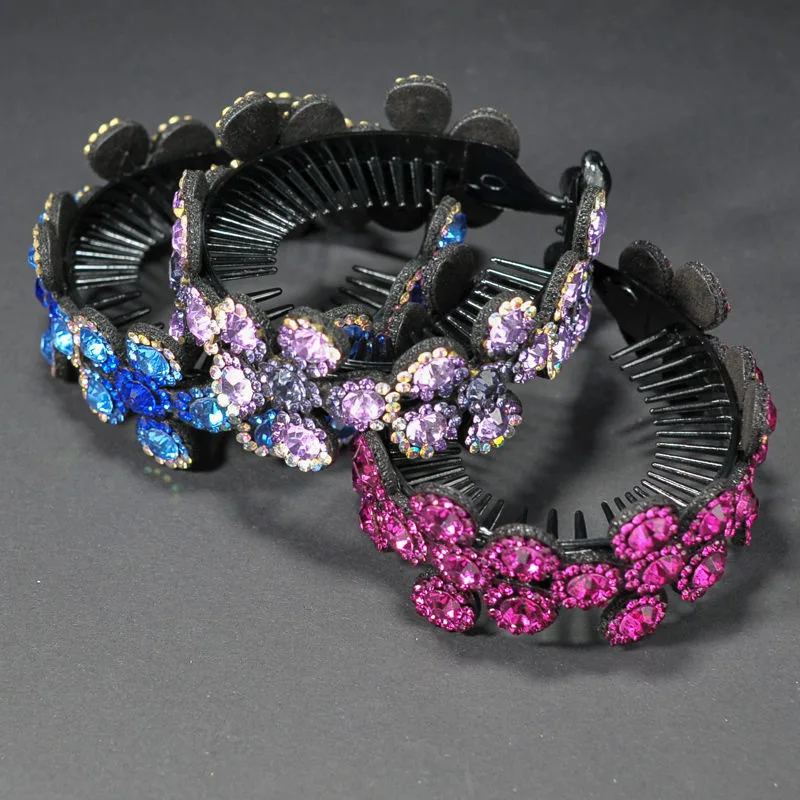 Цветочная Пряжка для конского хвоста маленькие свежие Аксессуары волос пластина