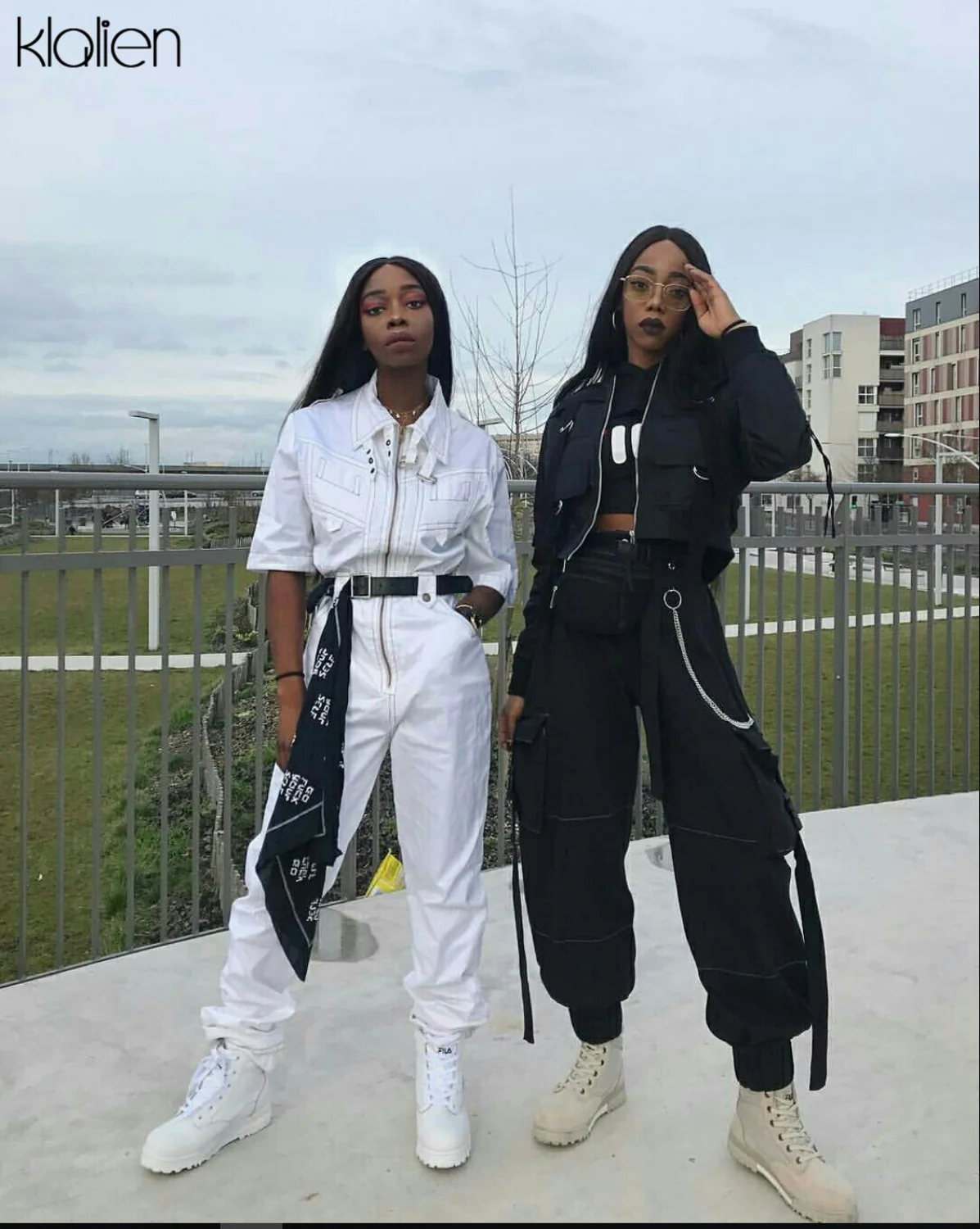 KLALIEN новая крутая одежда Ms. Hip Hop уличные штаны повседневные Беговые брюки с высокой талией свободные женские брюки Модные женские штаны