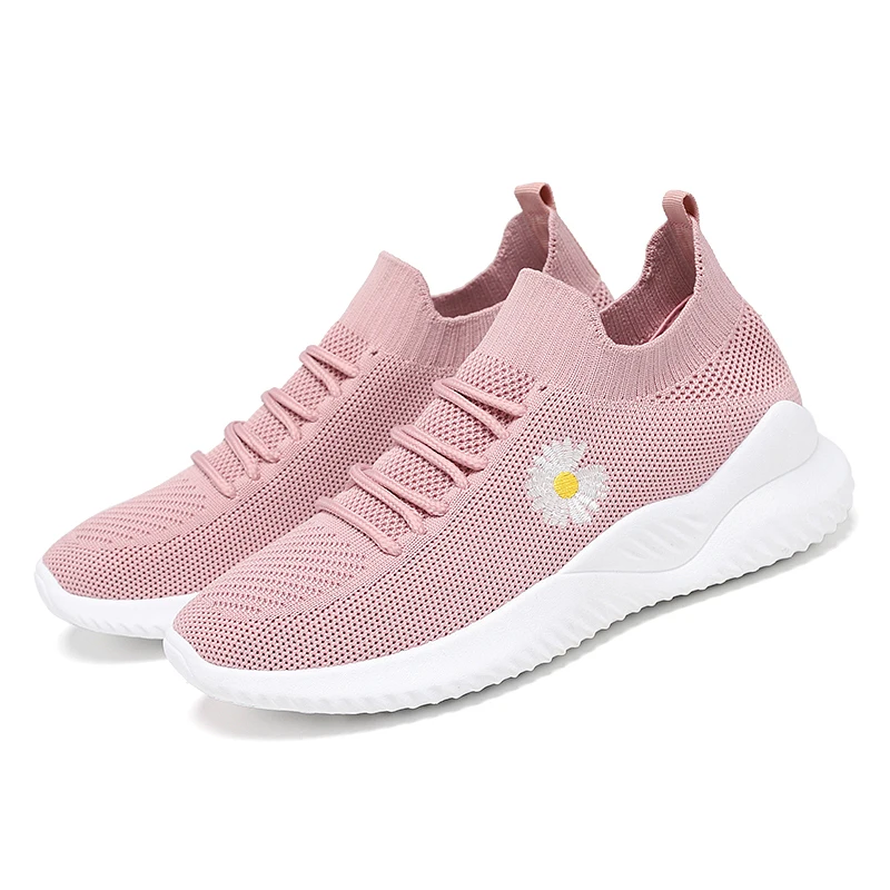 Модная летняя Новинка 2020 женская спортивная обувь с кружевом для студентов