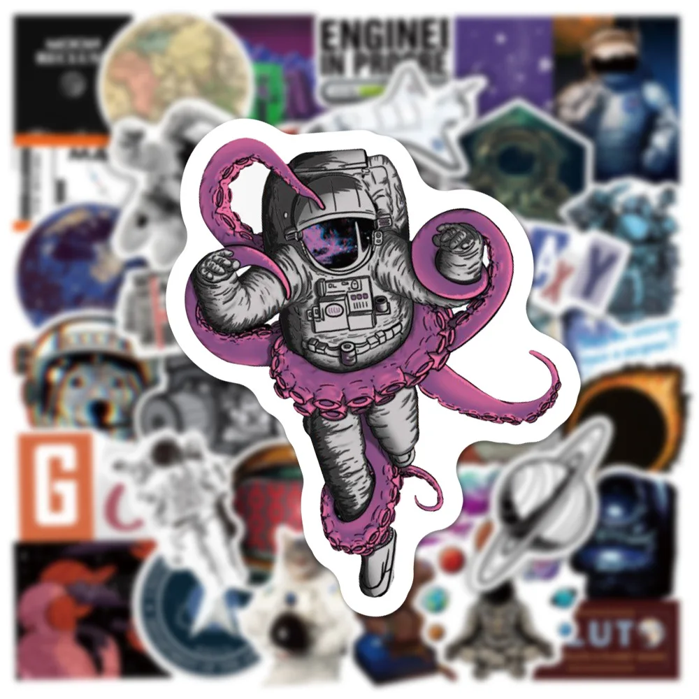 103050pcs outer space astronaut graffiti stickers aesthetic phone luggage laptop guitar cool cartoon sticker decals kids toys free global shipping