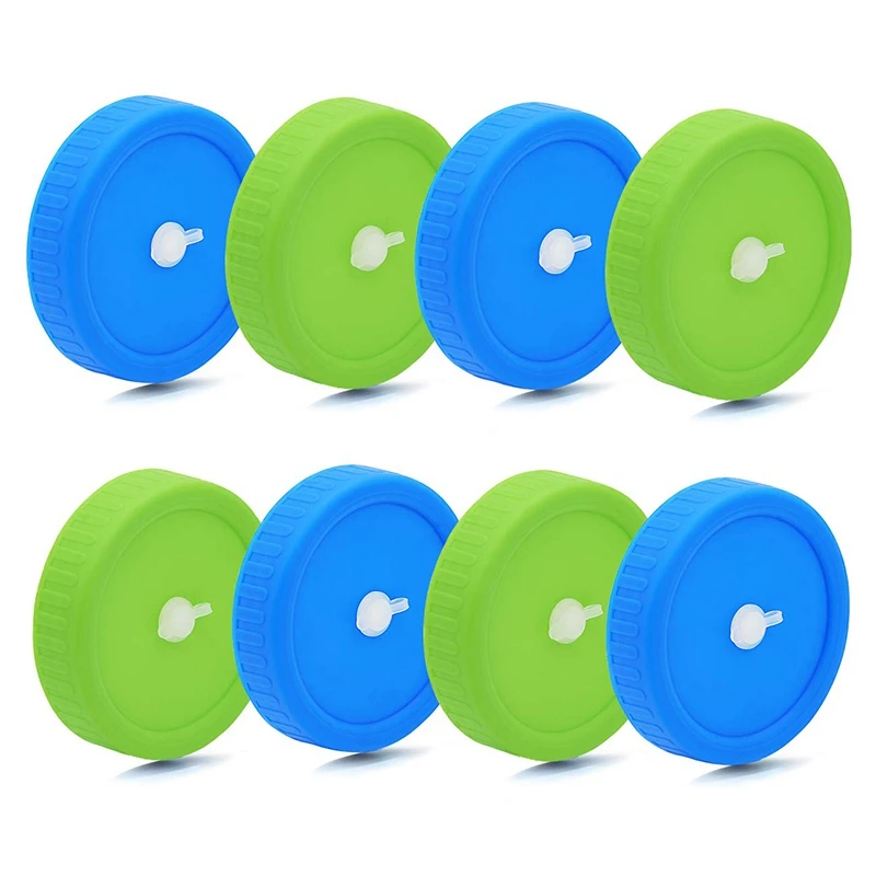 8 шт широкие рот завинчивающиеся крышки для стеклянных банок с соломенным