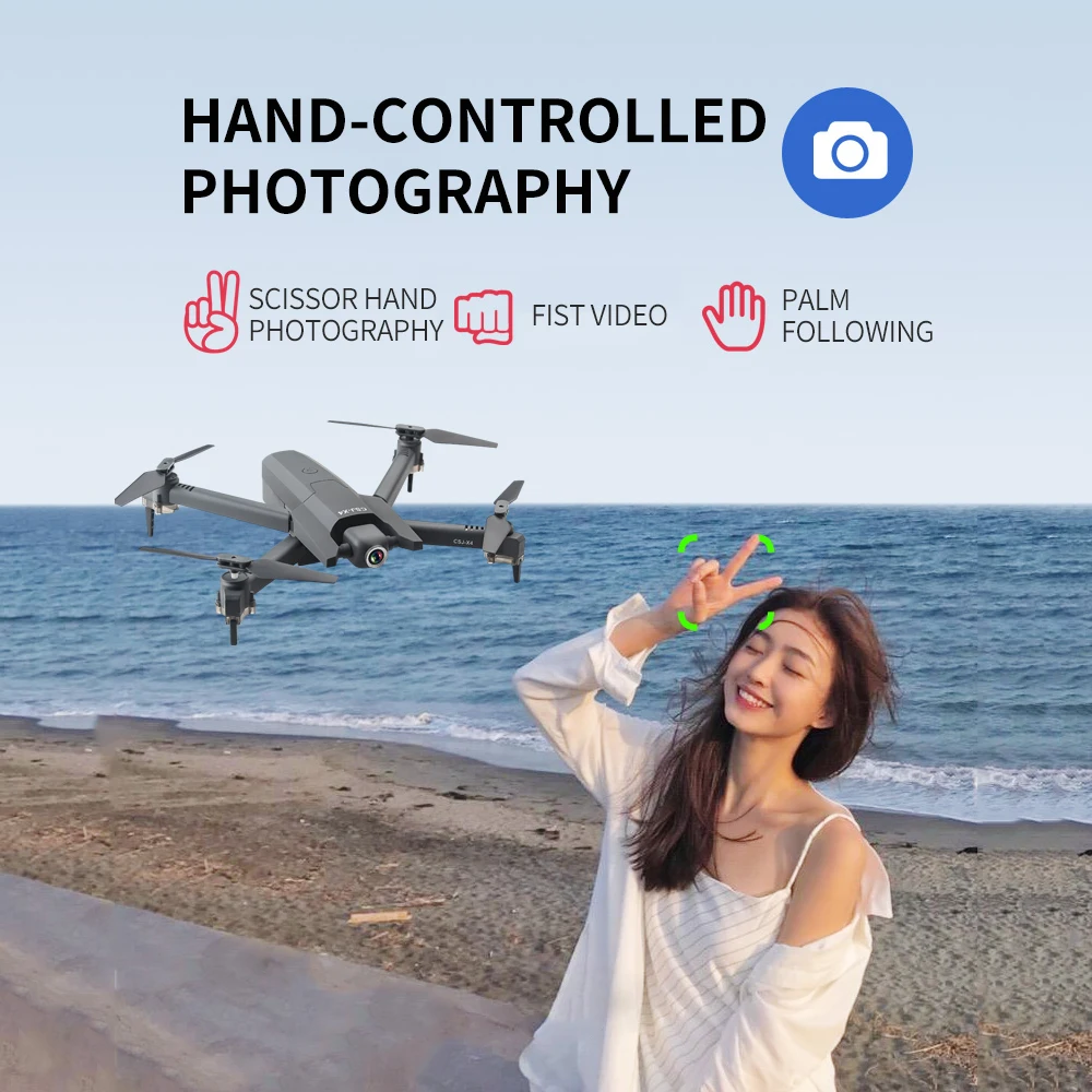 Складная HD Двойная камера RC Дрон 15 минут 4K WiFi FPV широкоугольная Оптическое