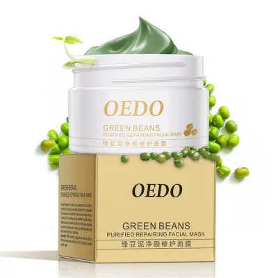 

OEDO Green Beans Purified Repairing Facial Mask Acne Blackhead Treatment Mask Oil-control Remover Shrink Pores Whitening Cream