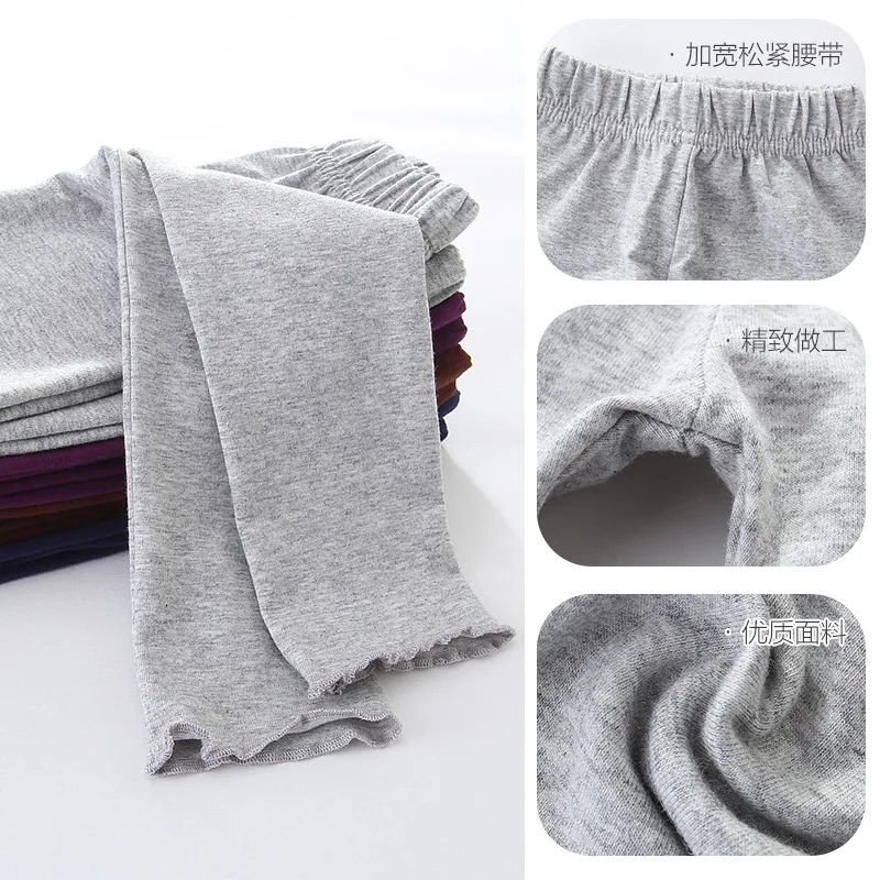 Детские леггинсы для девочек Осенние фиолетовые узкие брюки до щиколотки 2 От 4 6