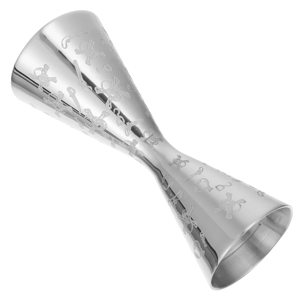 

1pc Stainless Steel Cocktail Double Jigger Measuring Device (1oz/2oz)