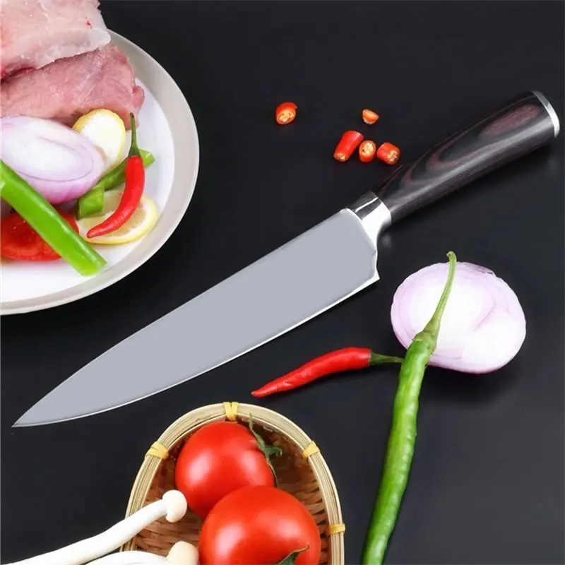 Upspirit " Западный нож шеф-повара из нержавеющей стали мясо рыбы Кливер фруктовый, овощной слайсер нож для суши для нарезки, кухонный нож шеф-повара