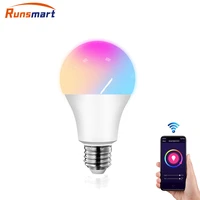 runsmart wifi smart bulb led light inteligente lamp home magic light work with tuya smart life alexa google assistant