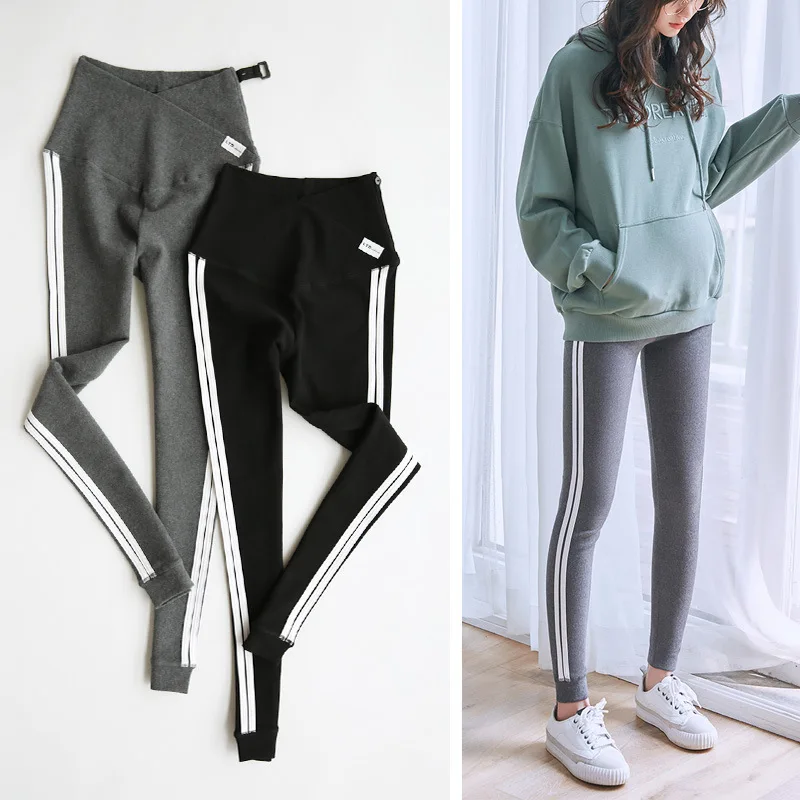 Новинка корейские весенне-осенние длинные Леггинсы для беременных женщин мягкие