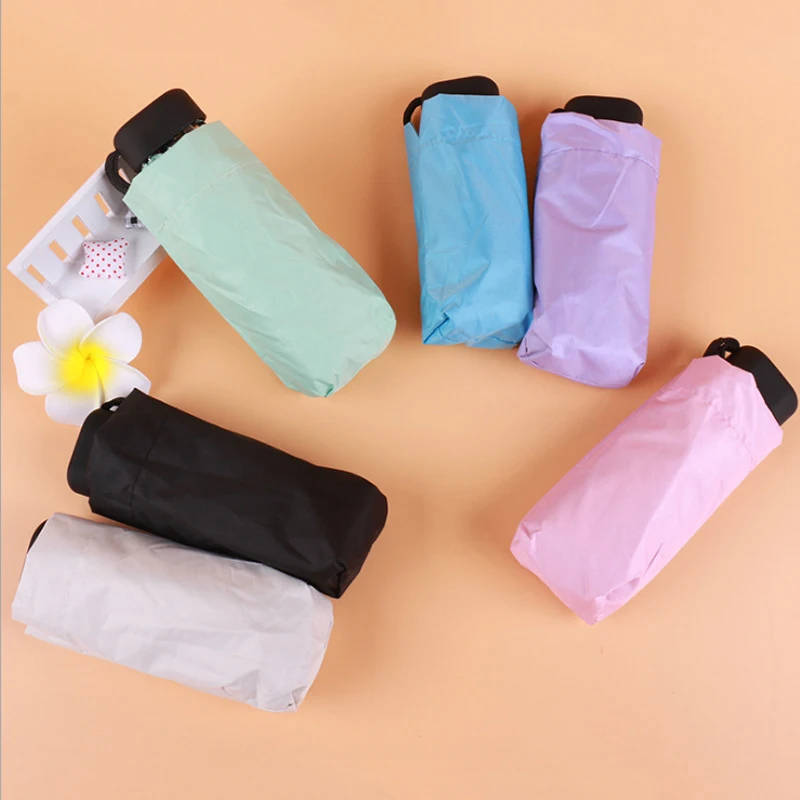 

Super Mini Pockets Compact Umbrella Sun Anti UV 5 Folding Rain Windproof Travel Umbrella Travel Sunshade Parasol Umbrellas-30