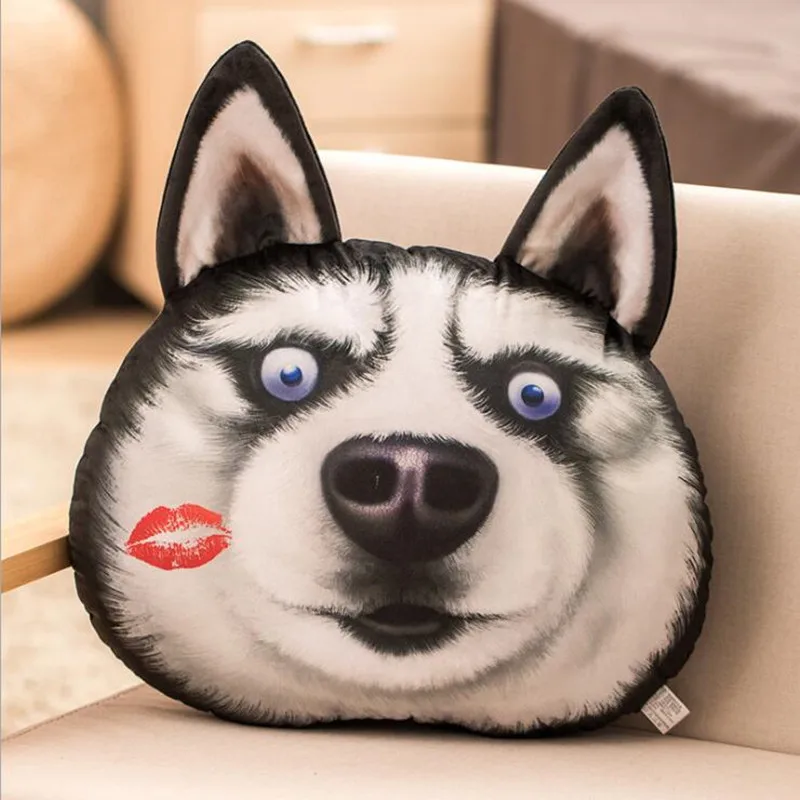 

40cm 50cm Funny Simulation Husky Pillow Super Large Girl Sleeping Doll Toy Cute Husky Plush Toy Gift for Girls Kids