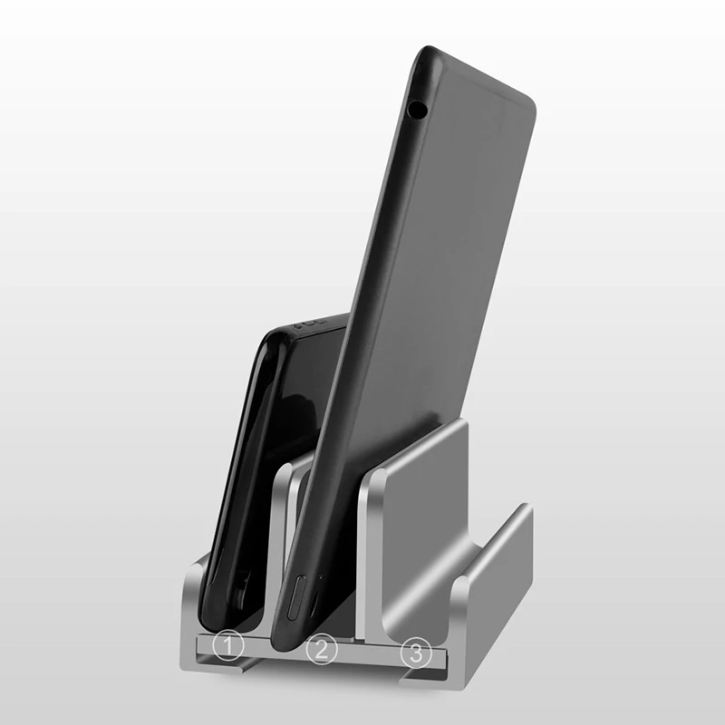 

Laptop Stand for Storage Tablet Computer Stand Metal Card Slot Desktop Holder for Air M1 Mac Book Pro Grey