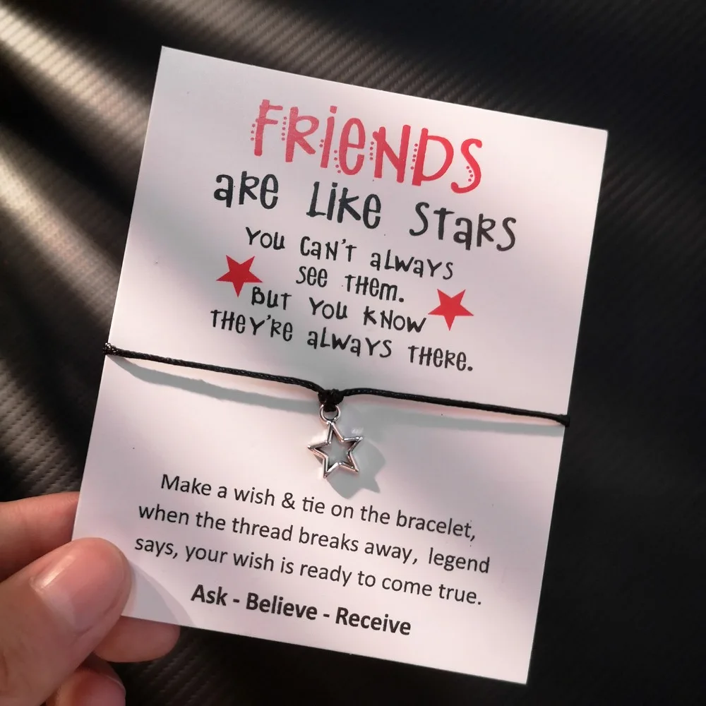 Belleper Make a Wish/Friendship/Mom Love Card Turtle Adjustable Fashion High Quality Bracelet Charm Female New Unique Jewelry
