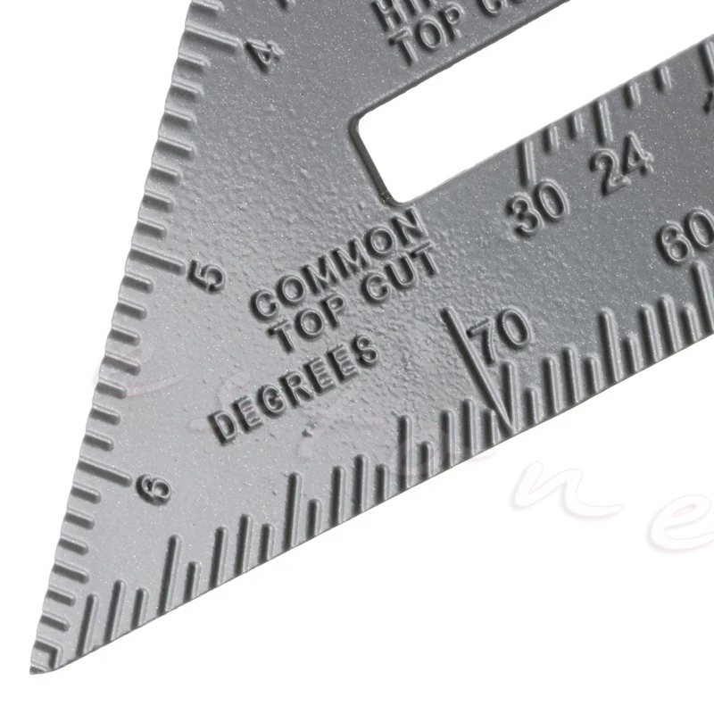 

Speed Square Protractor Aluminum Alloy Miter Framing Measurement For Carpenter