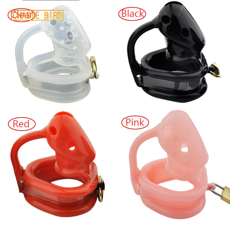 

CHASTE BIRD Male Latest Design Bird Locked Pico Massage Silicone Soft Spikes Male Chastity Device Small Cage Penis Belt BDSMA128