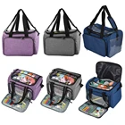 Портативные женские сумки-тоуты для хранения шерсти, крючки для вязания, держатель для ниток, чехлы, сумка-Органайзер для шитья сделай сам, сумка для вязания