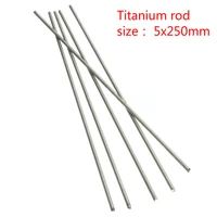 2 pieces of titanium rods and shafts with 5mm diameter and 250mm length for industrial tools