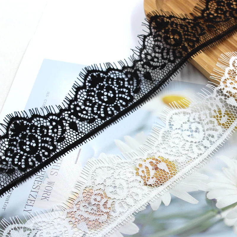 5 см 3 размера белые черные кружевные накладки для ресниц ручная работа шитье