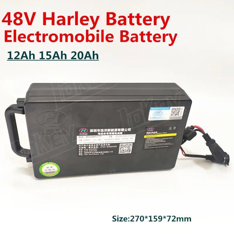 

48V 12Ah 15Ah 20Ah lithium li-ion motorcycle battery for fantastic Harley tire X6 X7 X8 electric scooter +fast charger