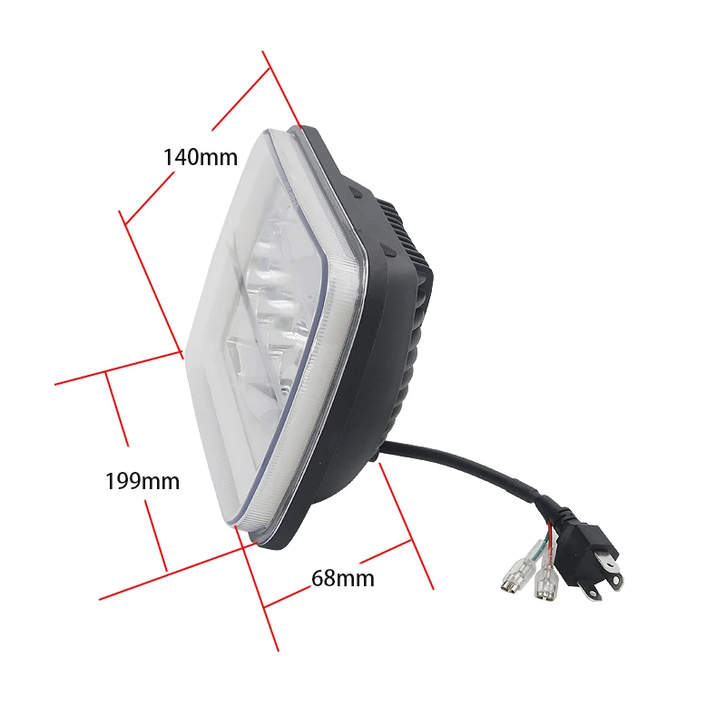 7x6 светодиодный фары для автомобиля 5x7 с указатель поворота DRL Белый Halo море