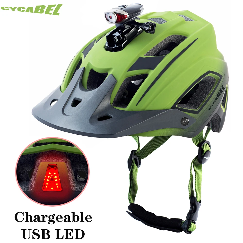 

CYCABEL Ultralight In-mold MTB Bike Helmet Outdoor Bicycle Cycling Helmet Mountian casco de ciclismo.casco EPS+PC Bicycle Caps