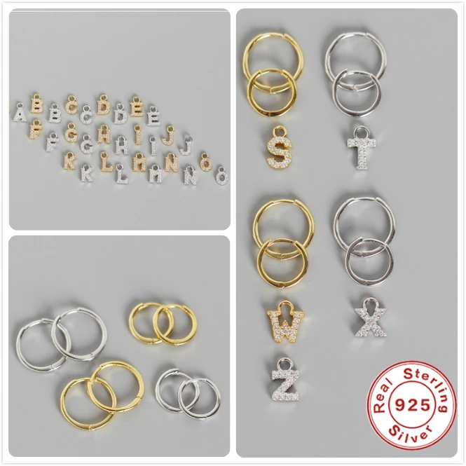 Серьги из стерлингового серебра 925 пробы для женщин маленькие серьги кольца