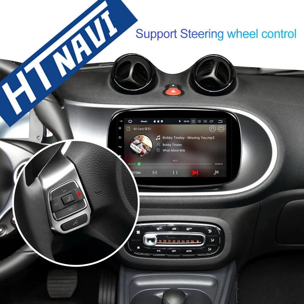 Восьмиядерный ОЗУ 4G Автомобильный DVD с сенсорным экраном радиоприемник 1Din Bluetooth